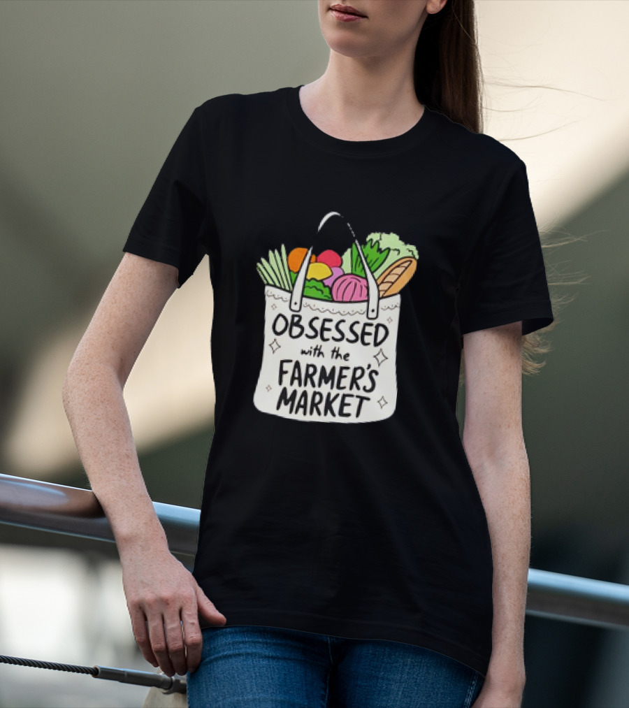 Obsessed With The Farmer’s Market Vegetables Tote Bag T-Shirt