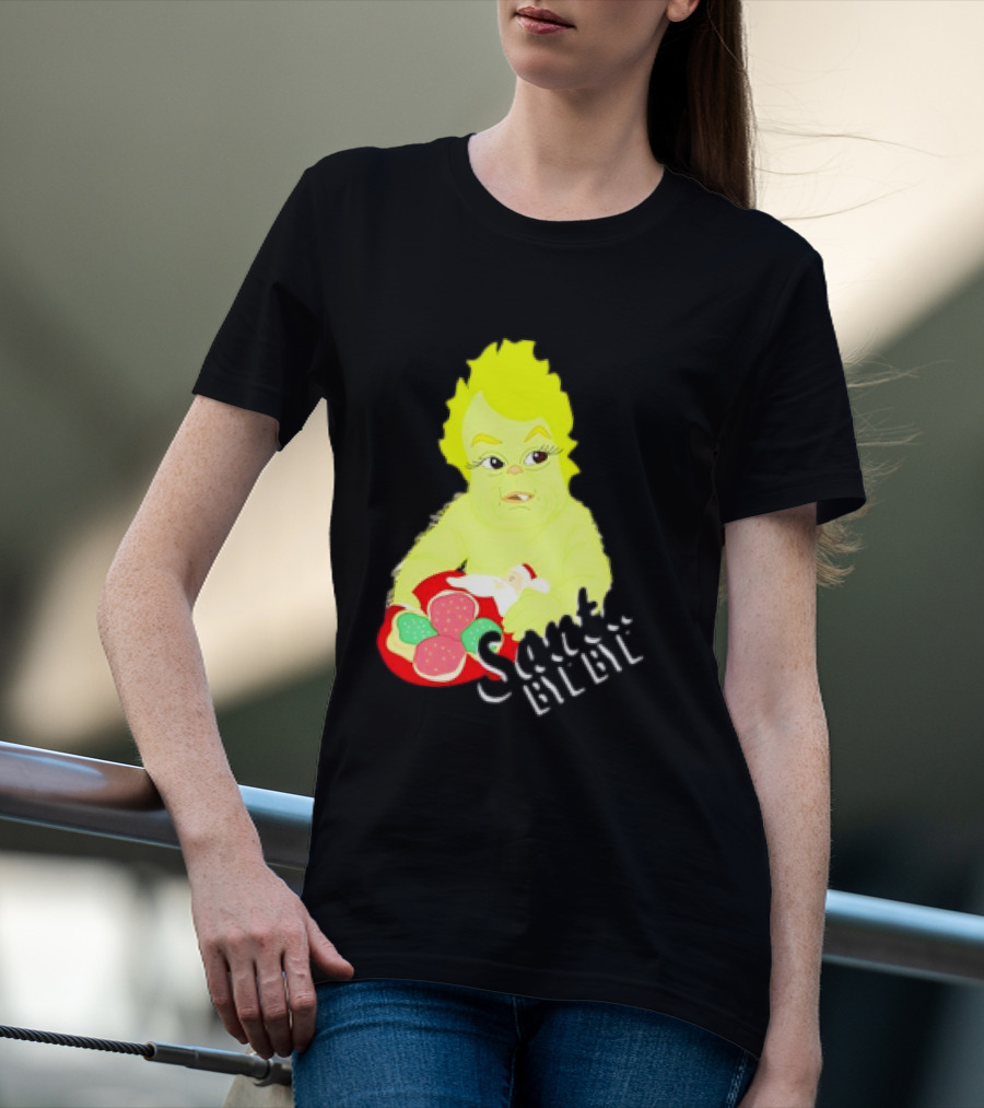 Retro Baby Grinch Santa Bye Bye T-Shirt