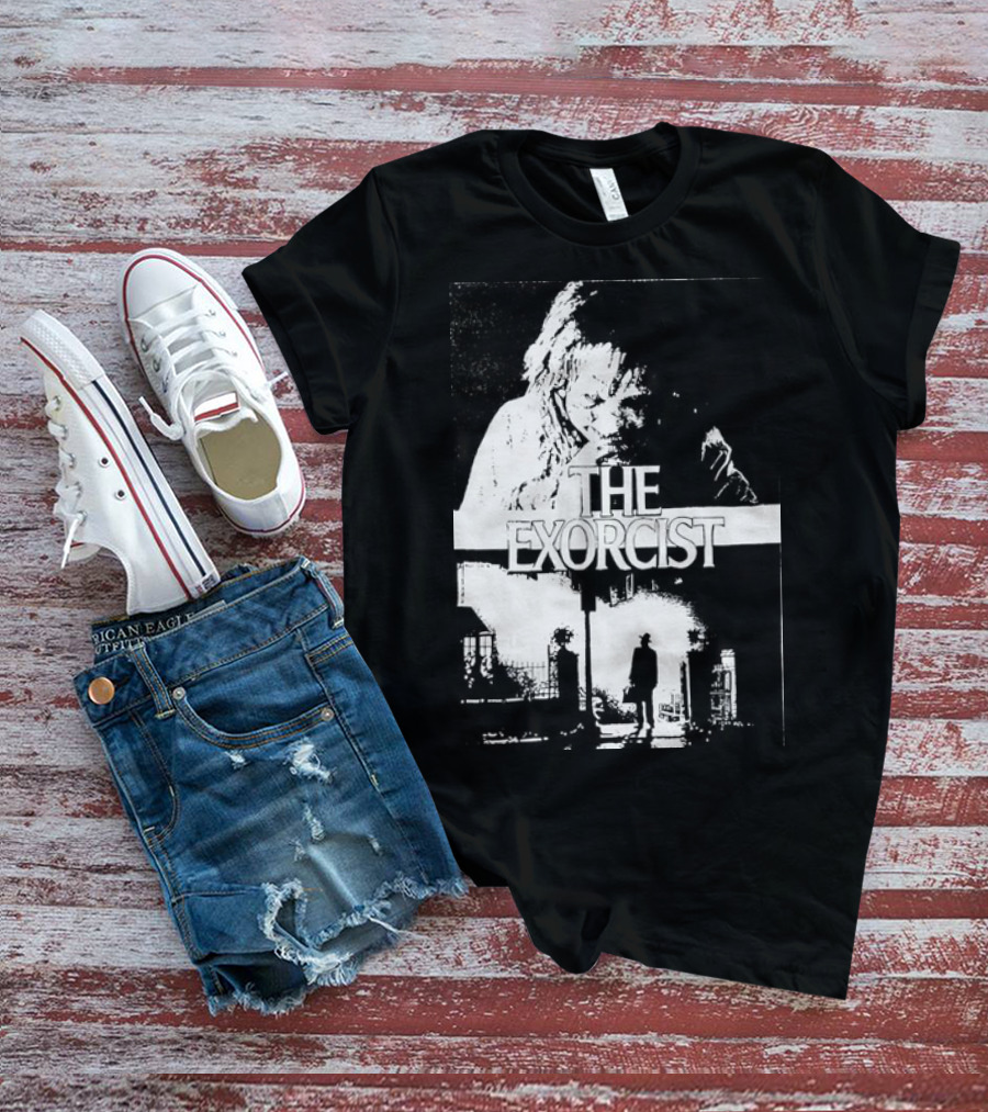 The San Antonio Sharpist And The Exorcist Crossover Graphic In T-Shirt