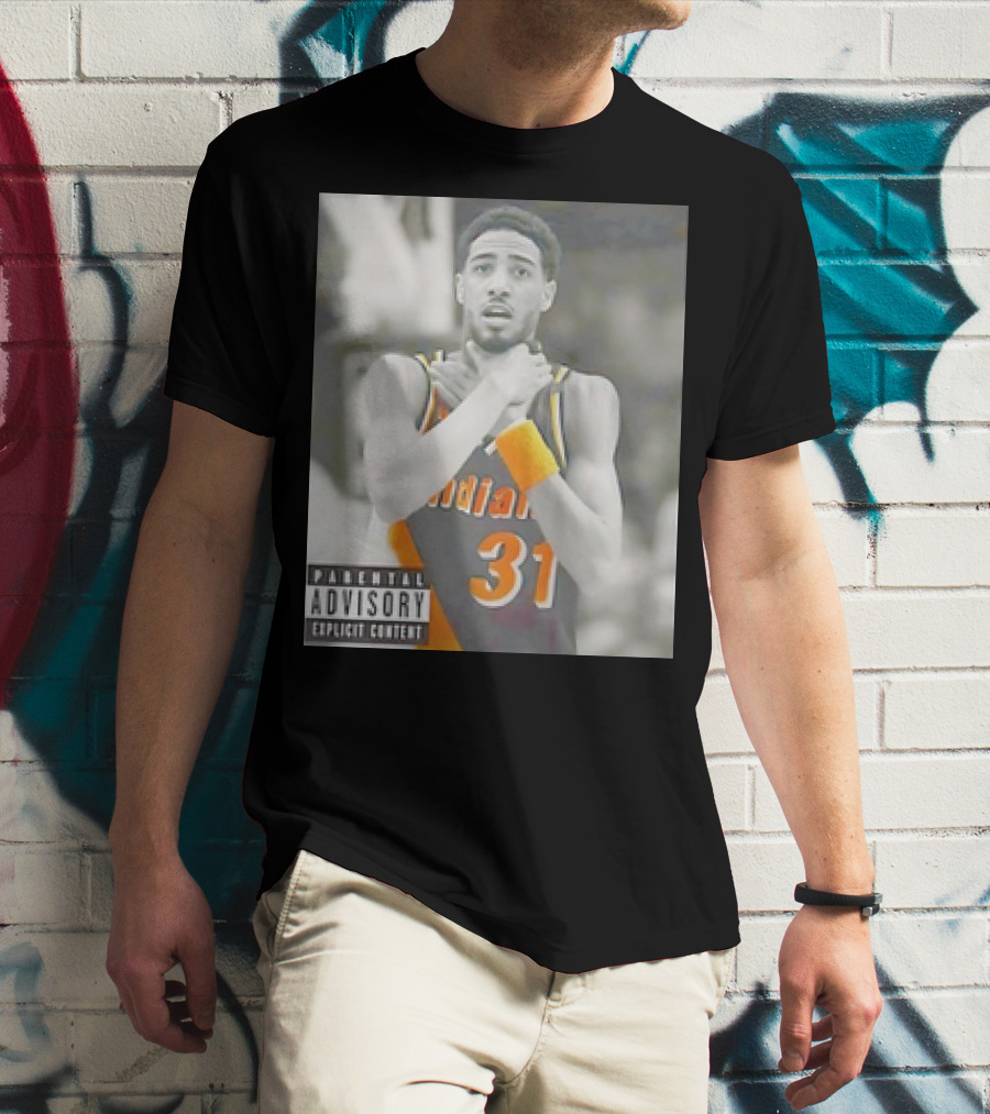 Tyrese Haliburton X Reggie Miller Indiana Pacers Knicks Killers Parental Advisory 31 T-Shirt