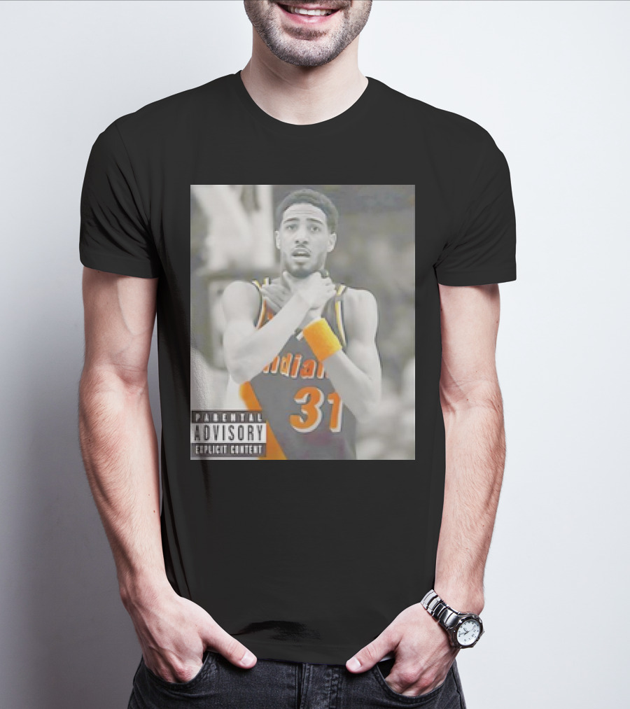 Tyrese Haliburton X Reggie Miller Indiana Pacers Knicks Killers Parental Advisory 31 T-Shirt