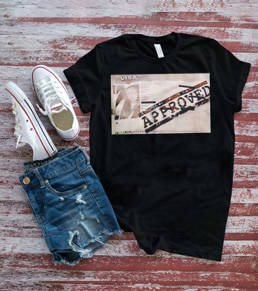 Visa Nika Muhl Approved Retro Passport Visa Approved T-Shirt