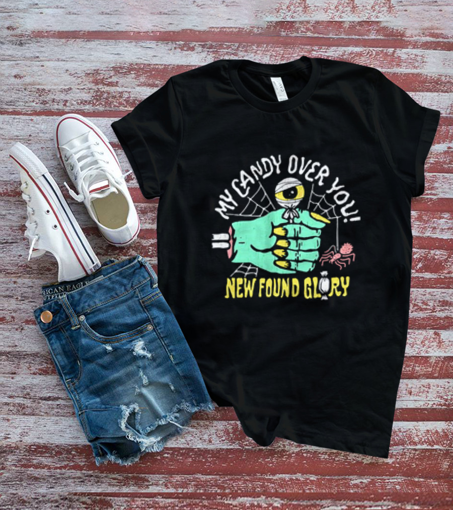 My Candy Over You New Found Glory Monster Hand Eyeball Spider Retro T-Shirt