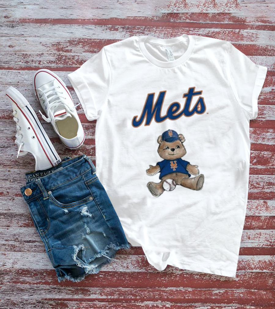 New York Mets Teddy Bear With Baseball T-Shirt