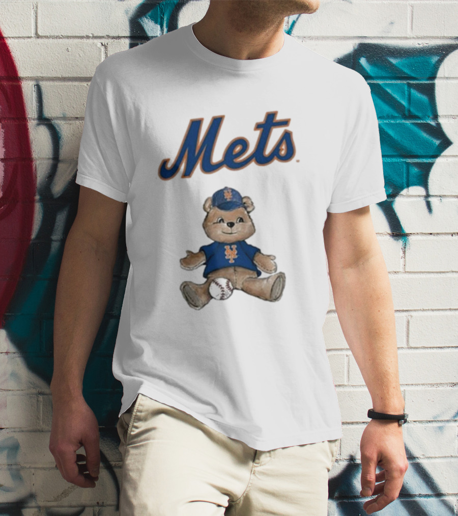 New York Mets Teddy Bear With Baseball T-Shirt