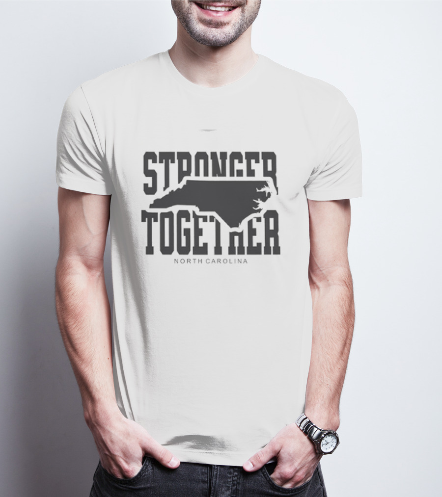 Stronger Together North Carolina Map T-Shirt