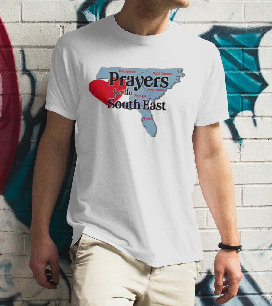 Prayers For The South East Hurricane Helene Survive Tennessee North Carolina Georgia South Carolina Florida T-Shirt