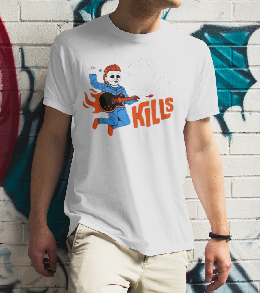 New Found Glory Kills Michael Myers Guitar Flame Character T-Shirt