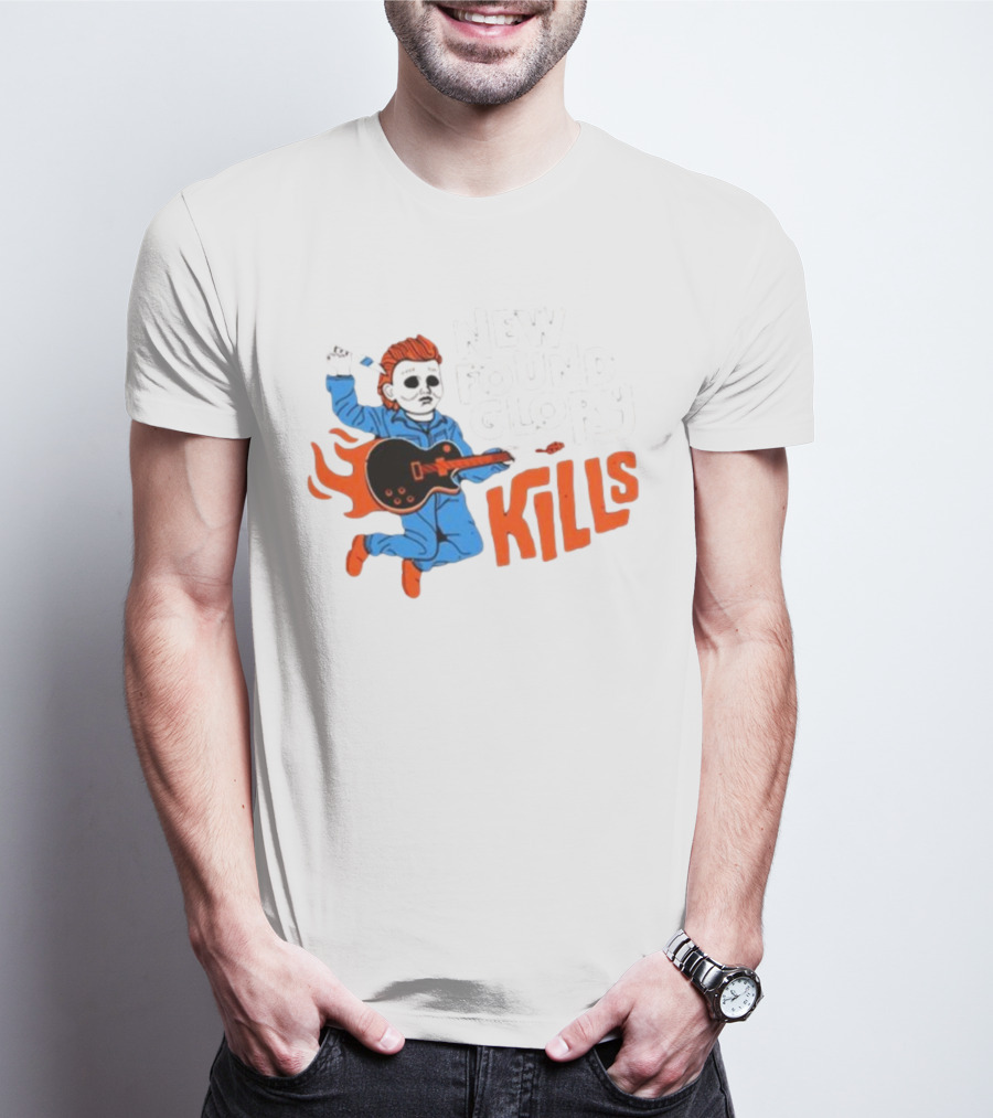 New Found Glory Kills Michael Myers Guitar Flame Character T-Shirt