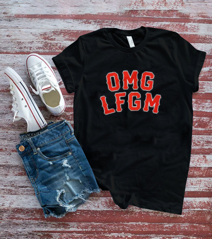 OMG LFGM New York M Baseball Catchphrase T-Shirt