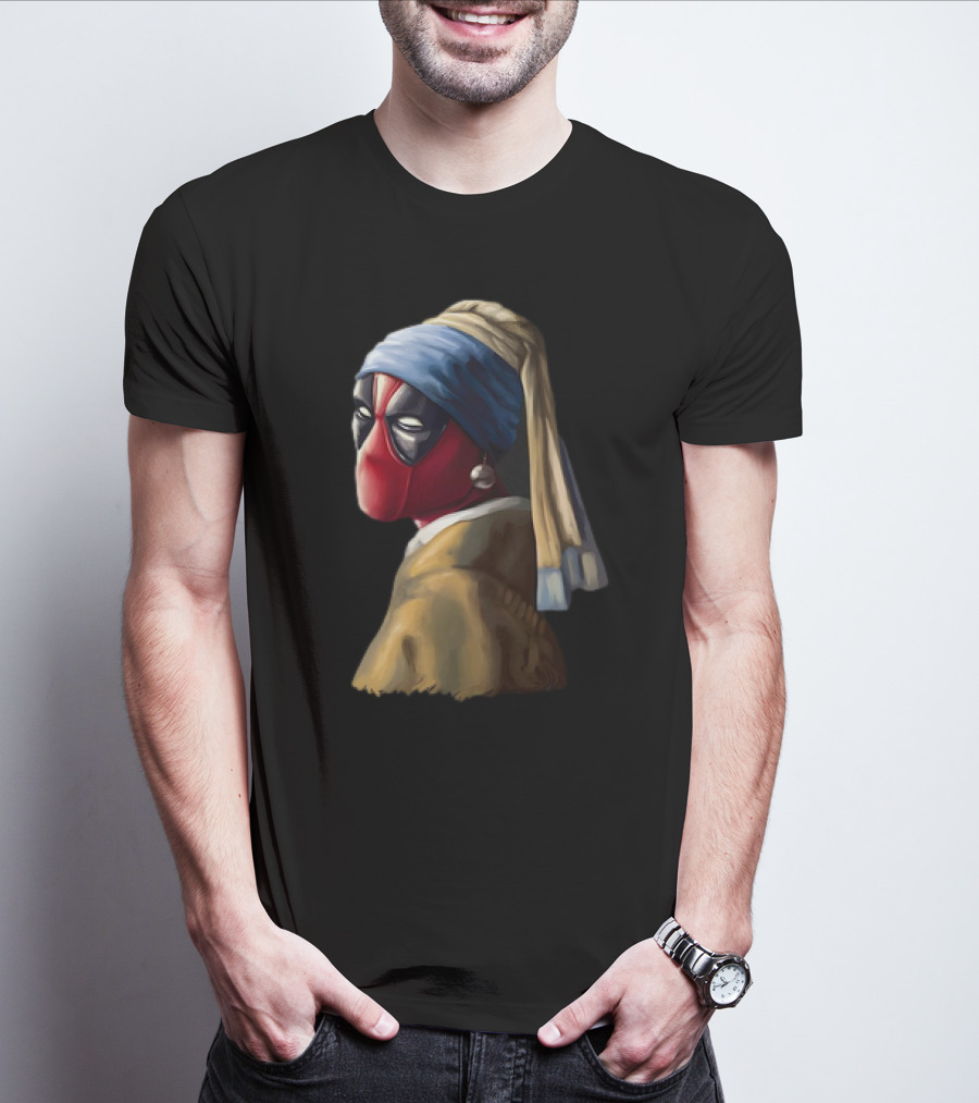 Deadpool With A Pearl Earring T-Shirt