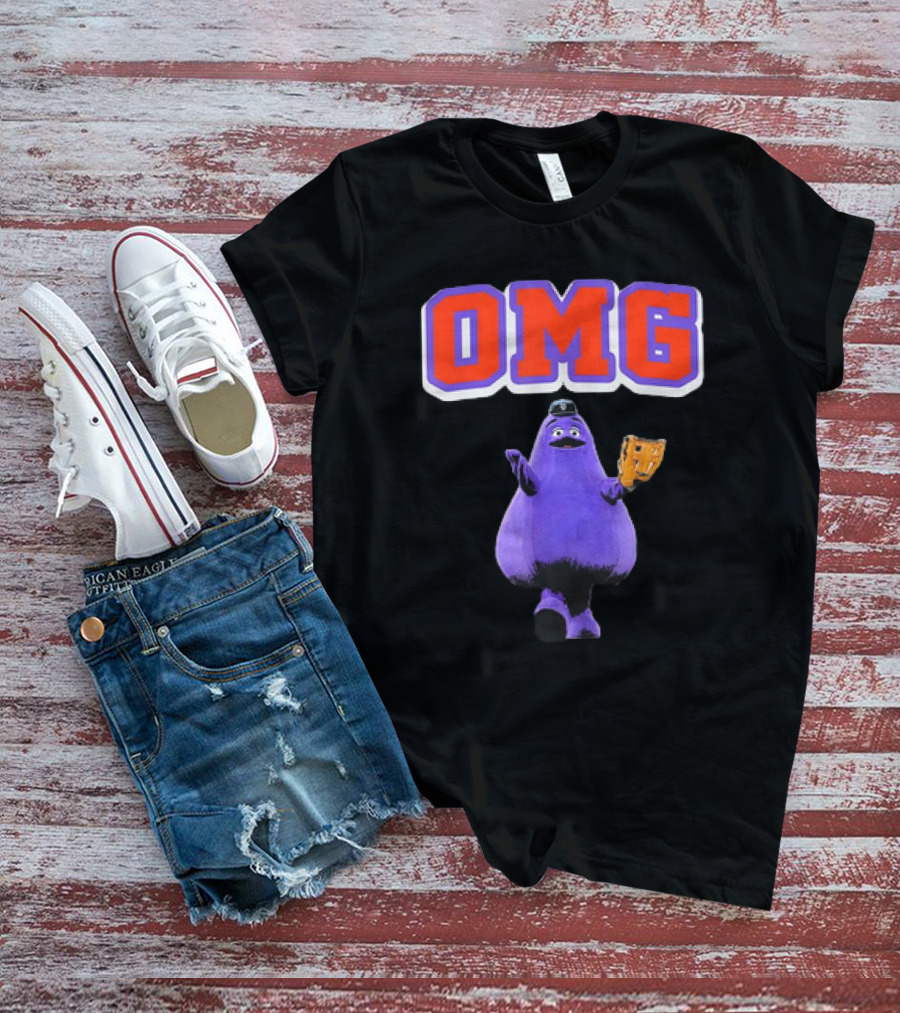OMG Grimace New York Yankees Catcher T-Shirt