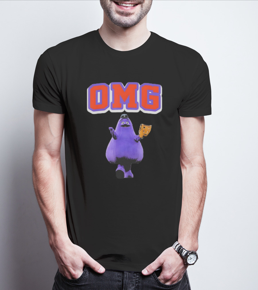 OMG Grimace New York Yankees Catcher T-Shirt