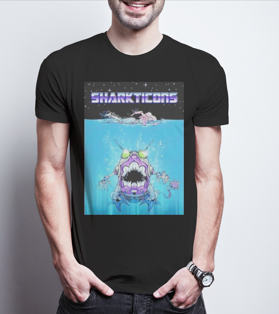 Sharkticons Underwater Robot Monsters T-Shirt