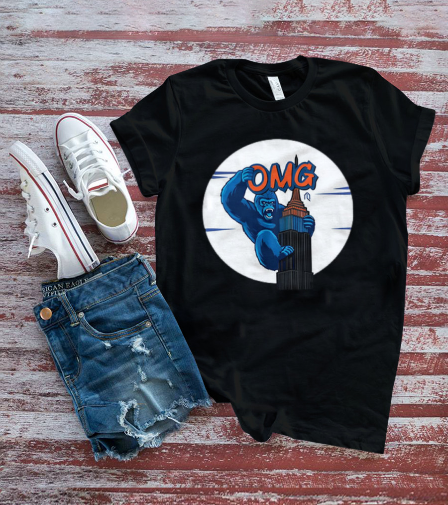 King Kong OMG Empire State Building New York Met T-Shirt