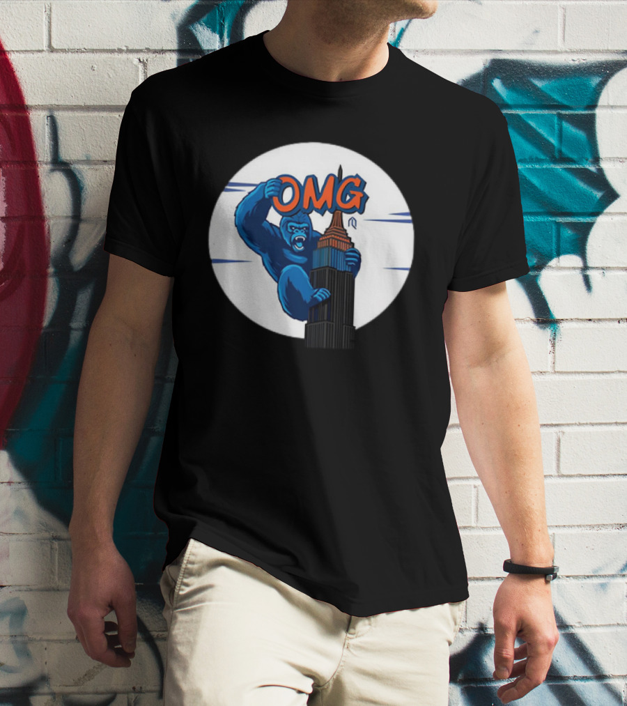 King Kong OMG Empire State Building New York Met T-Shirt