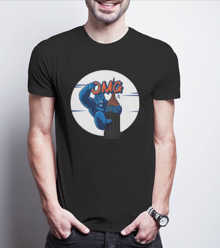 King Kong OMG Empire State Building New York Met T-Shirt