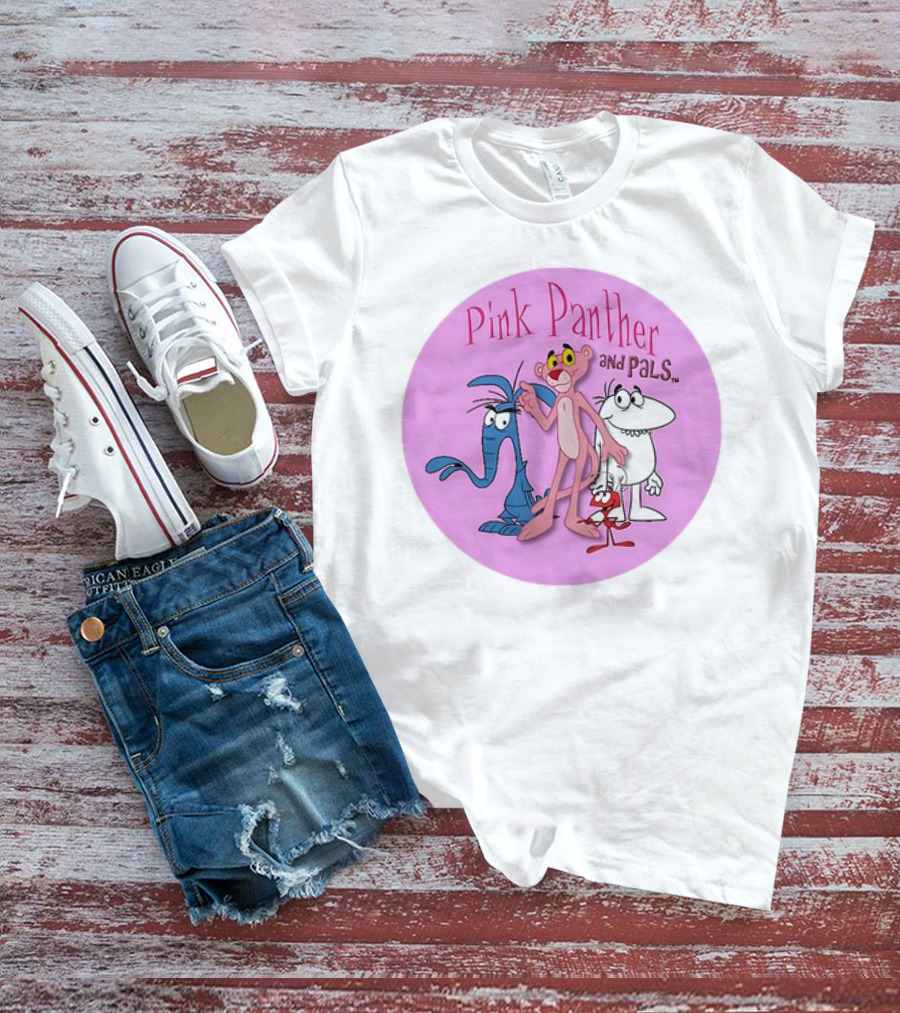 Pink Panther And Pals Circle Cartoons T-Shirt
