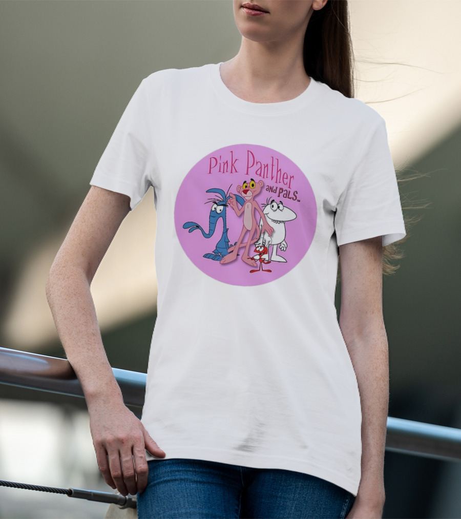 Pink Panther And Pals Circle Cartoons T-Shirt