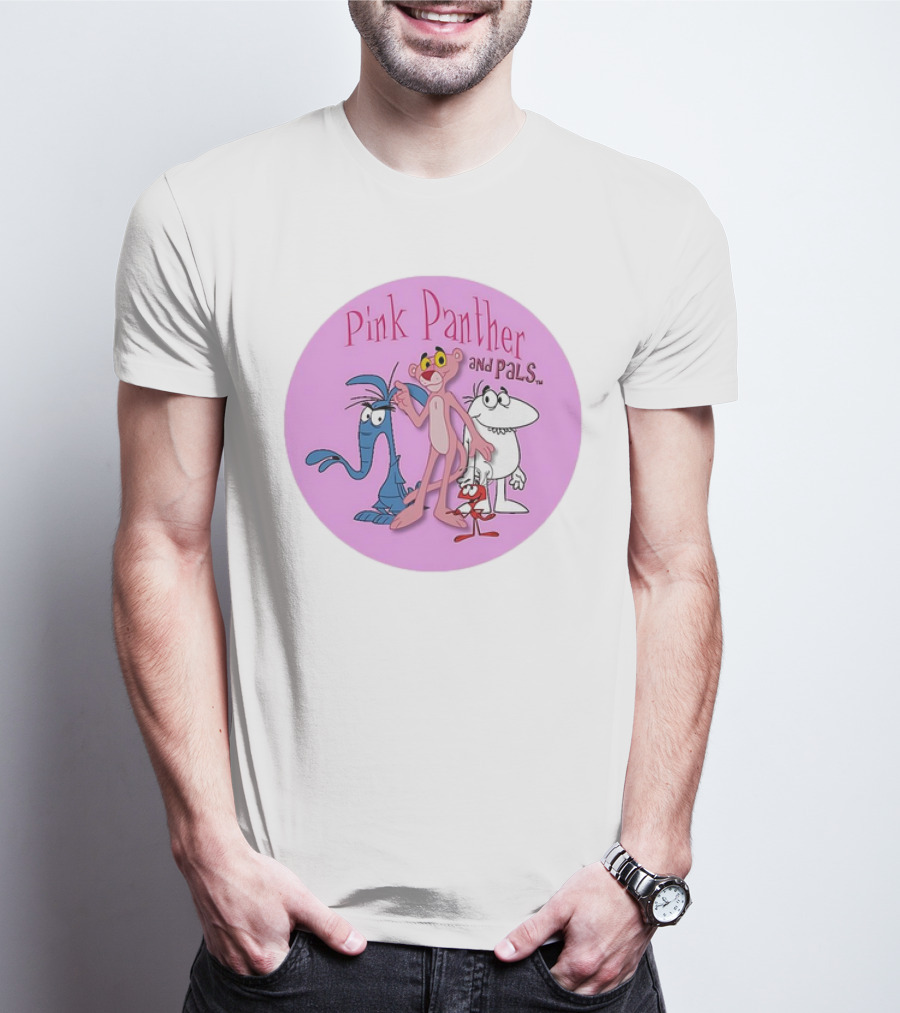 Pink Panther And Pals Circle Cartoons T-Shirt