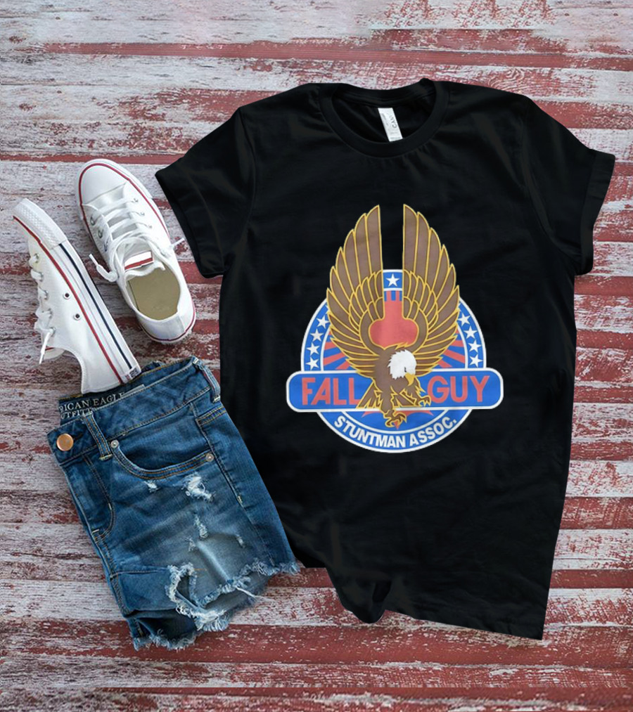 Fall Guy Stuntman Assoc Bald Eagle Emblem T-Shirt