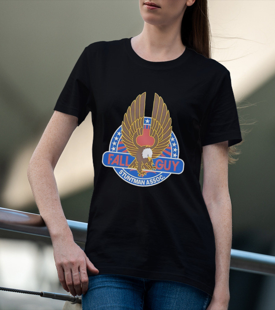 Fall Guy Stuntman Assoc Bald Eagle Emblem T-Shirt