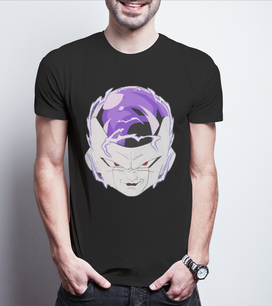 Frieza Dragon Ball Face With Purple Accents T-Shirt