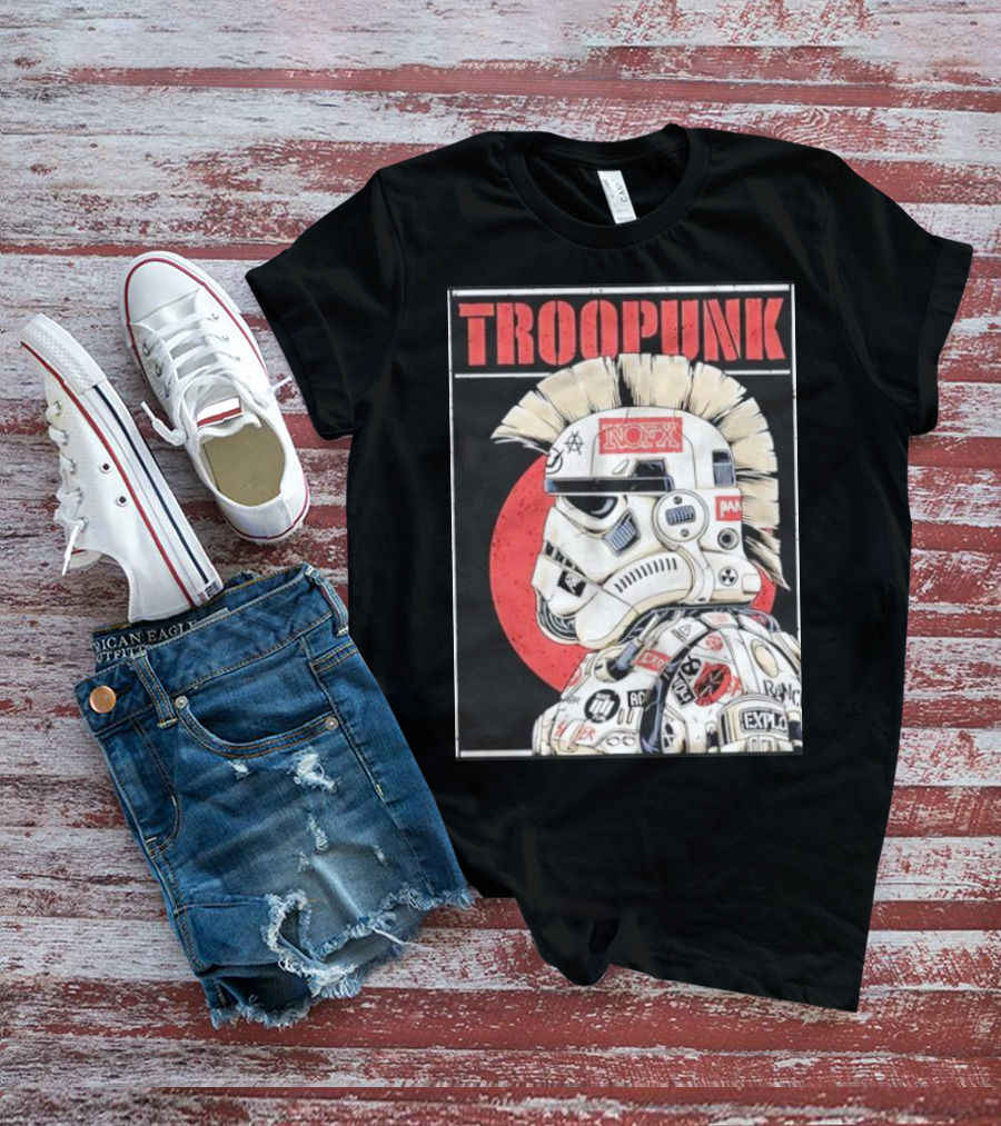 TROOPUNK NOFX Punk Rock Star Wars Stormtrooper T-Shirt