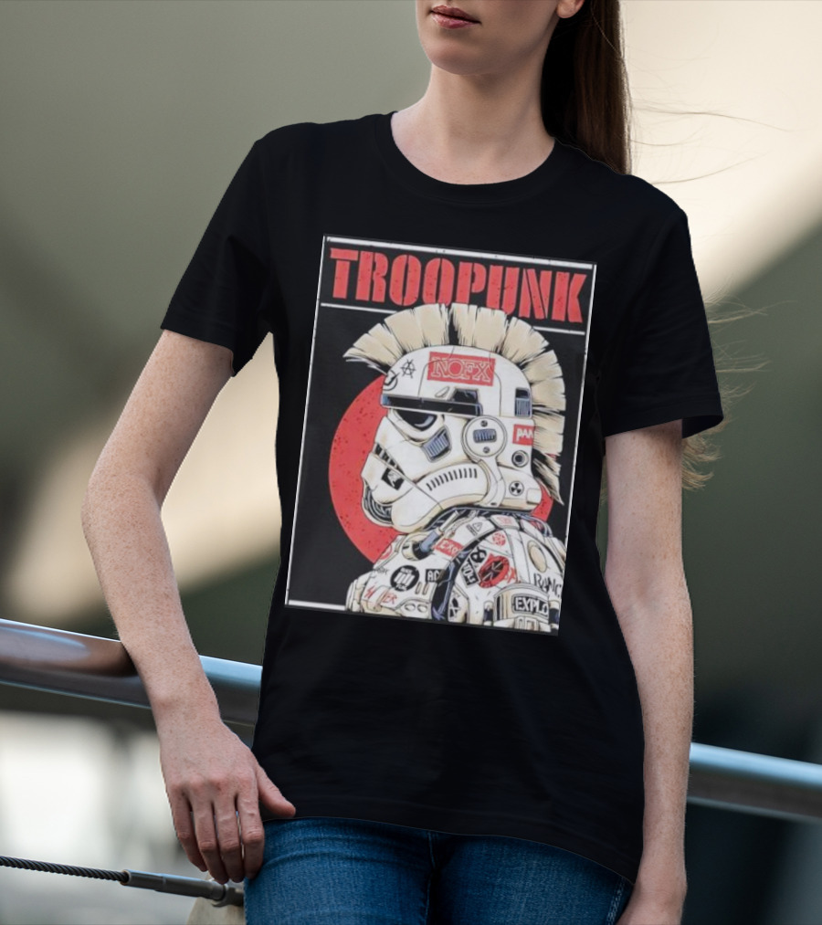TROOPUNK NOFX Punk Rock Star Wars Stormtrooper T-Shirt