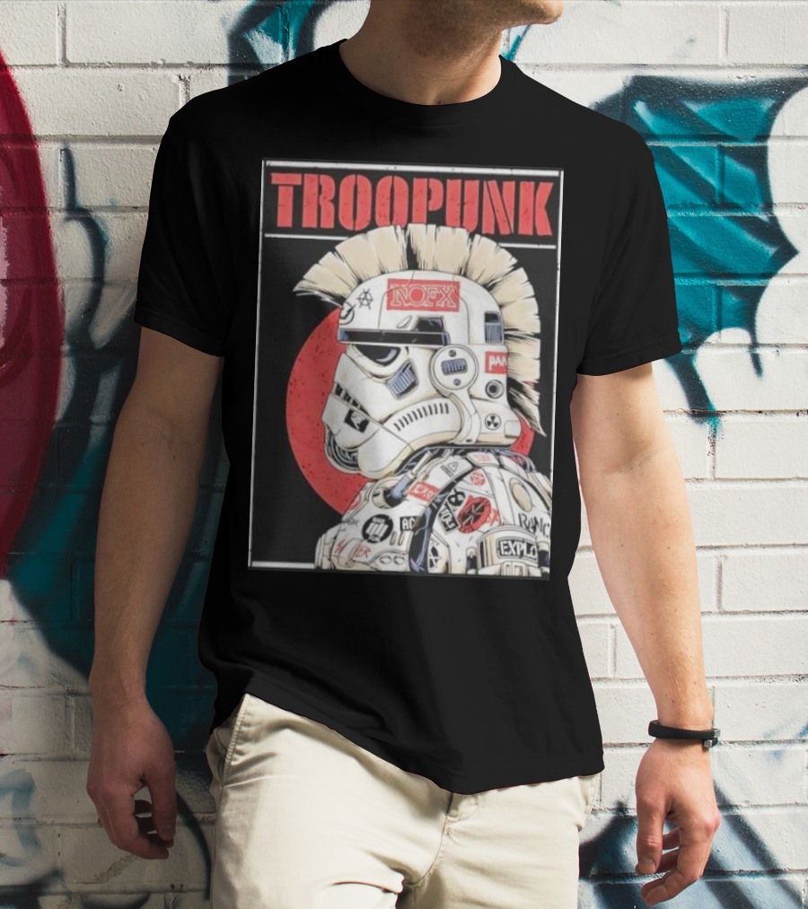 TROOPUNK NOFX Punk Rock Star Wars Stormtrooper T-Shirt