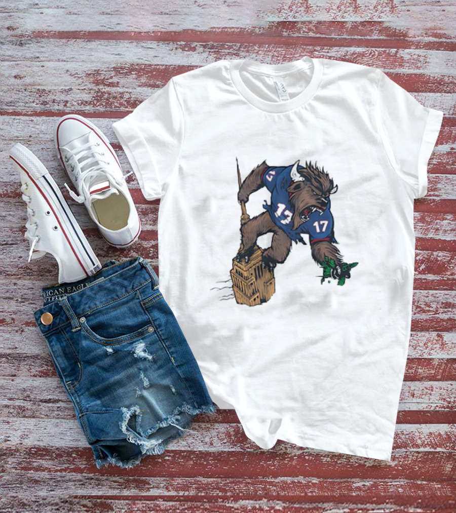 Buffalo Bills Josh Allen King Kong Shirt 17 Tower Monster T-Shirt