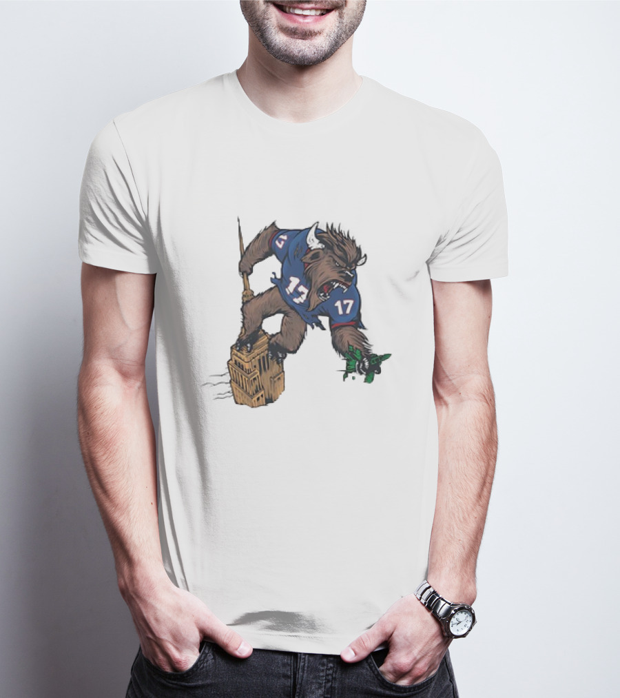 Buffalo Bills Josh Allen King Kong Shirt 17 Tower Monster T-Shirt