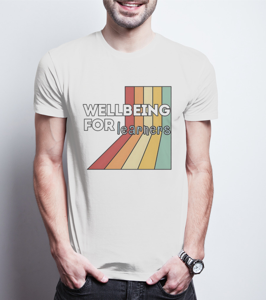 WELLBEING FOR LEARNERS Rainbow Stripes T-Shirt