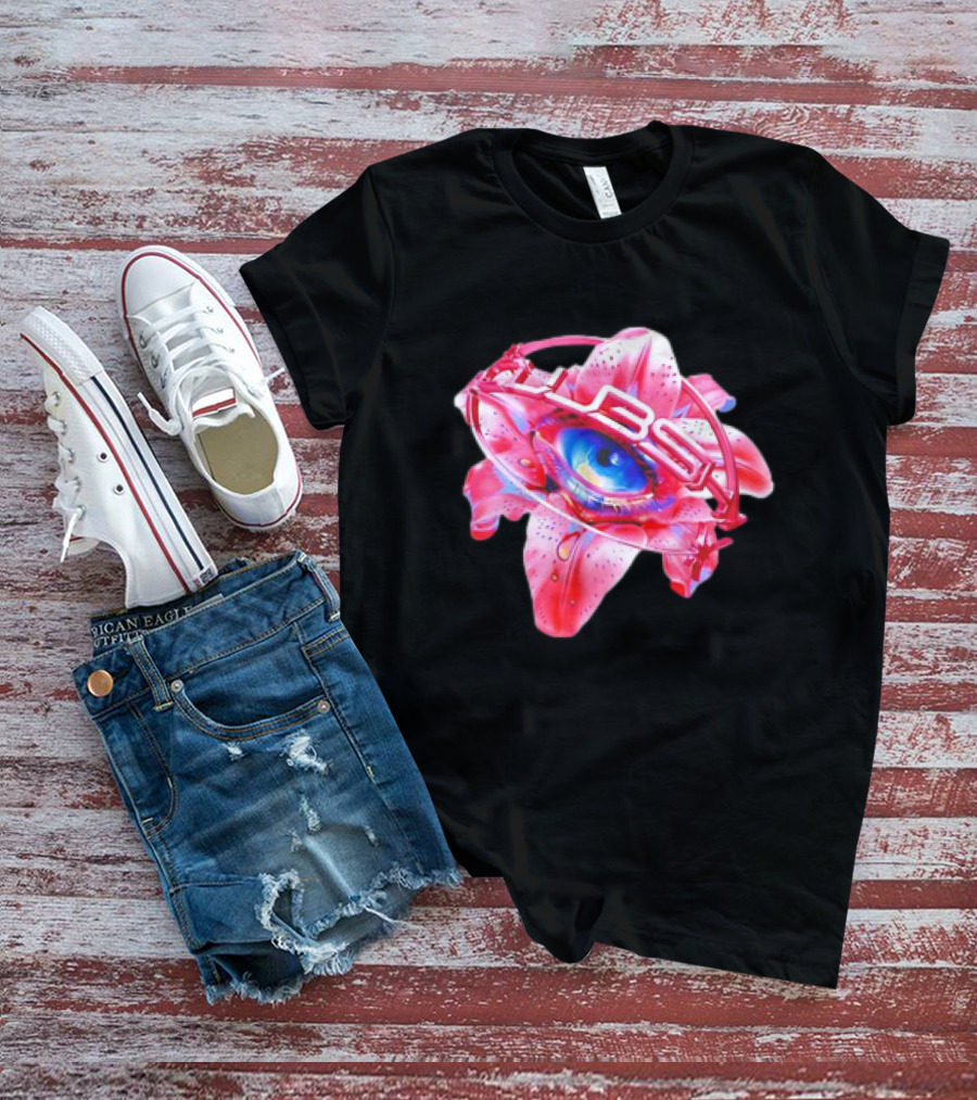 Club Shy Inna Eye Neon Blooming Iris T-Shirt