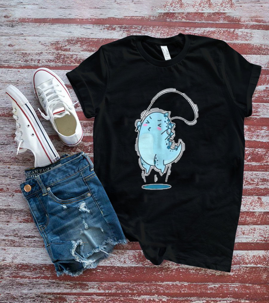 Dino Jumping Rope Adorable Cartoon T-Shirt