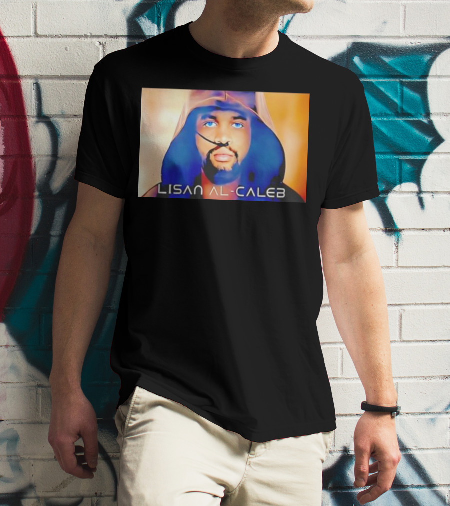 Lisan Al Caleb Blue Hooded T-Shirt