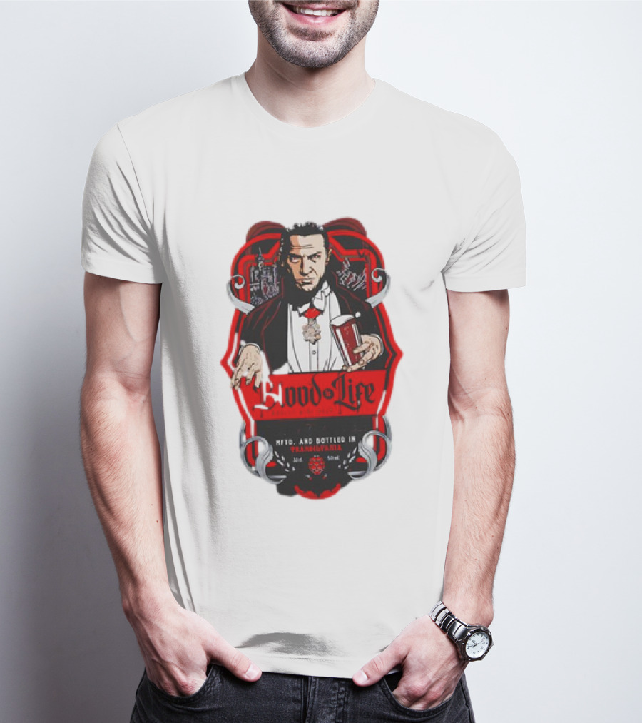 Dracula Blood Is Life Barley Wine Beer Brewed In Transylvania With Children Of The Night’s Taste T-Shirt
