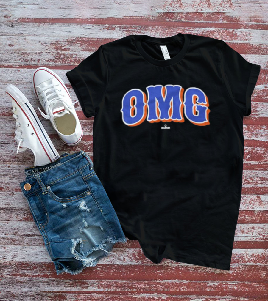 New York Mets OMG Retro Classic Blue Orange T-Shirt