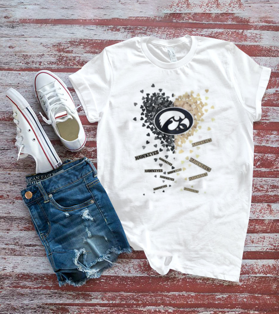 Iowa Hawkeyes Heart And Spirit With Black And Gold Passion T-Shirt