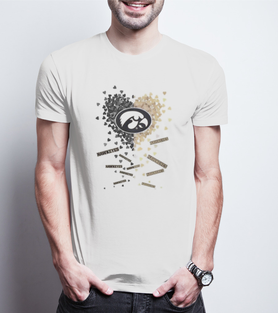 Iowa Hawkeyes Heart And Spirit With Black And Gold Passion T-Shirt