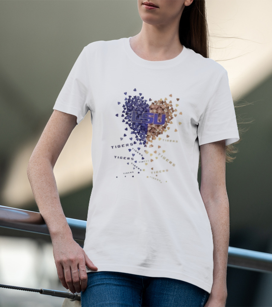 LSU Tigers Heart Of Passion In Purple And Gold T-Shirt
