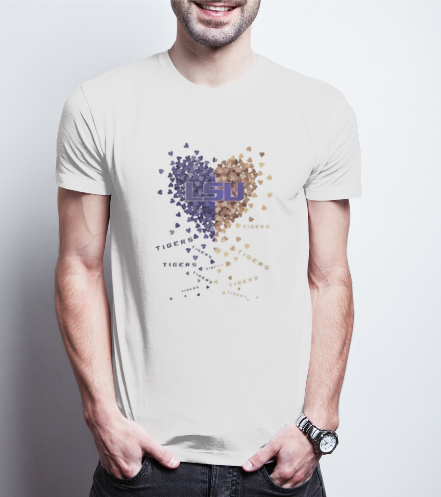LSU Tigers Heart Of Passion In Purple And Gold T-Shirt