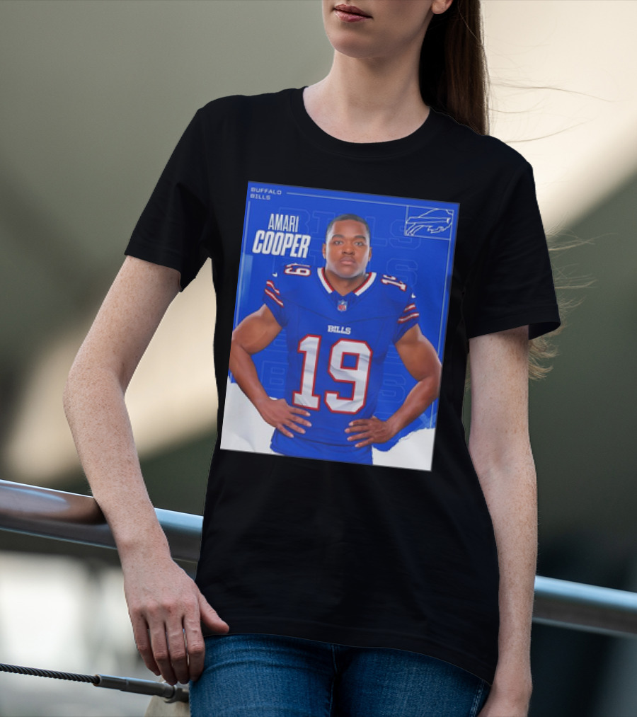 Amari Cooper Buffalo Bills NFL Football Player Card T-Shirt