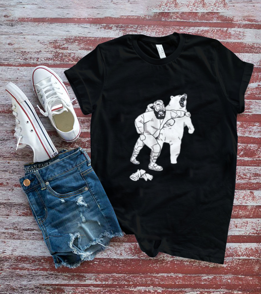 Brian The Bear Wrestling Match Showdown T-Shirt