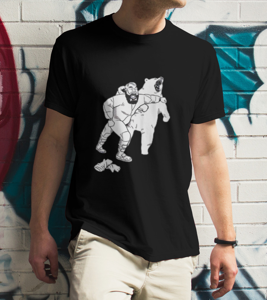 Brian The Bear Wrestling Match Showdown T-Shirt