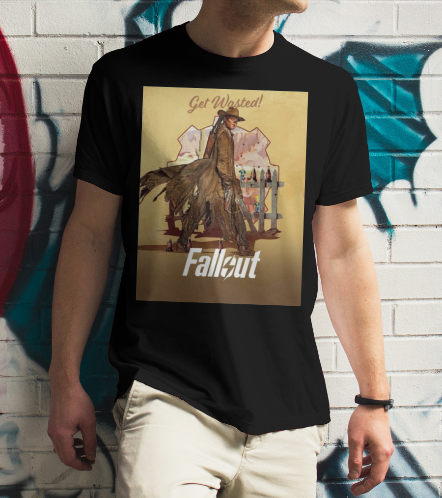 Get Wasted Fallout Series Western Theme Premieres April 12 On Prime Video T-Shirt