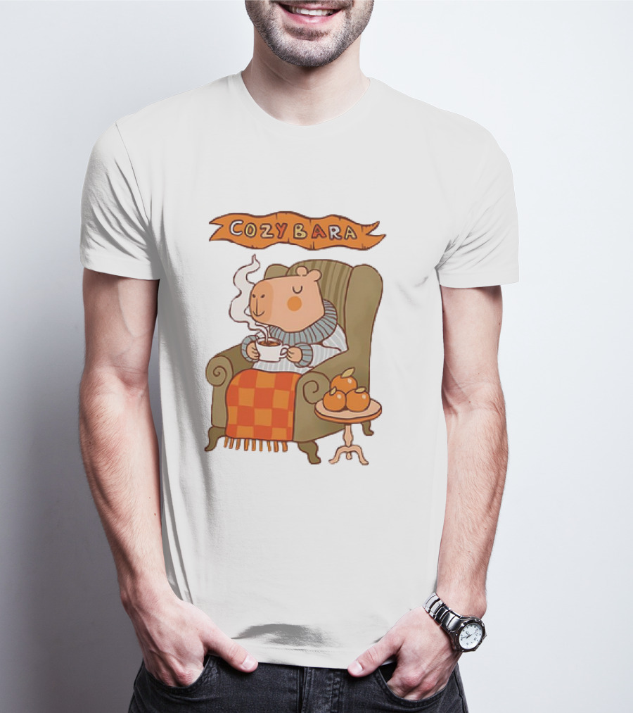 Cozybara Capybara Meme Cute T-Shirt