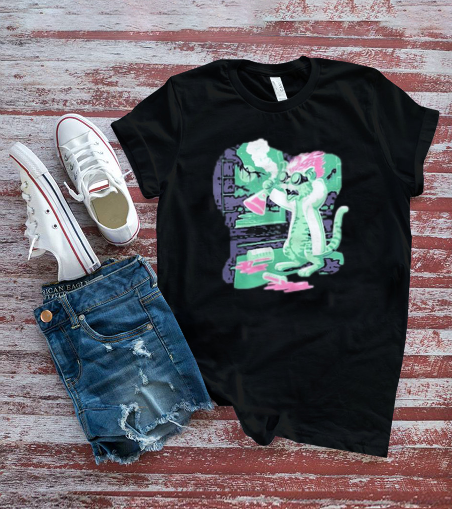 Kyle’s Corner Feline Weird Oct 24-27 Live Oak FL Mad Scientist Cat Lab T-Shirt