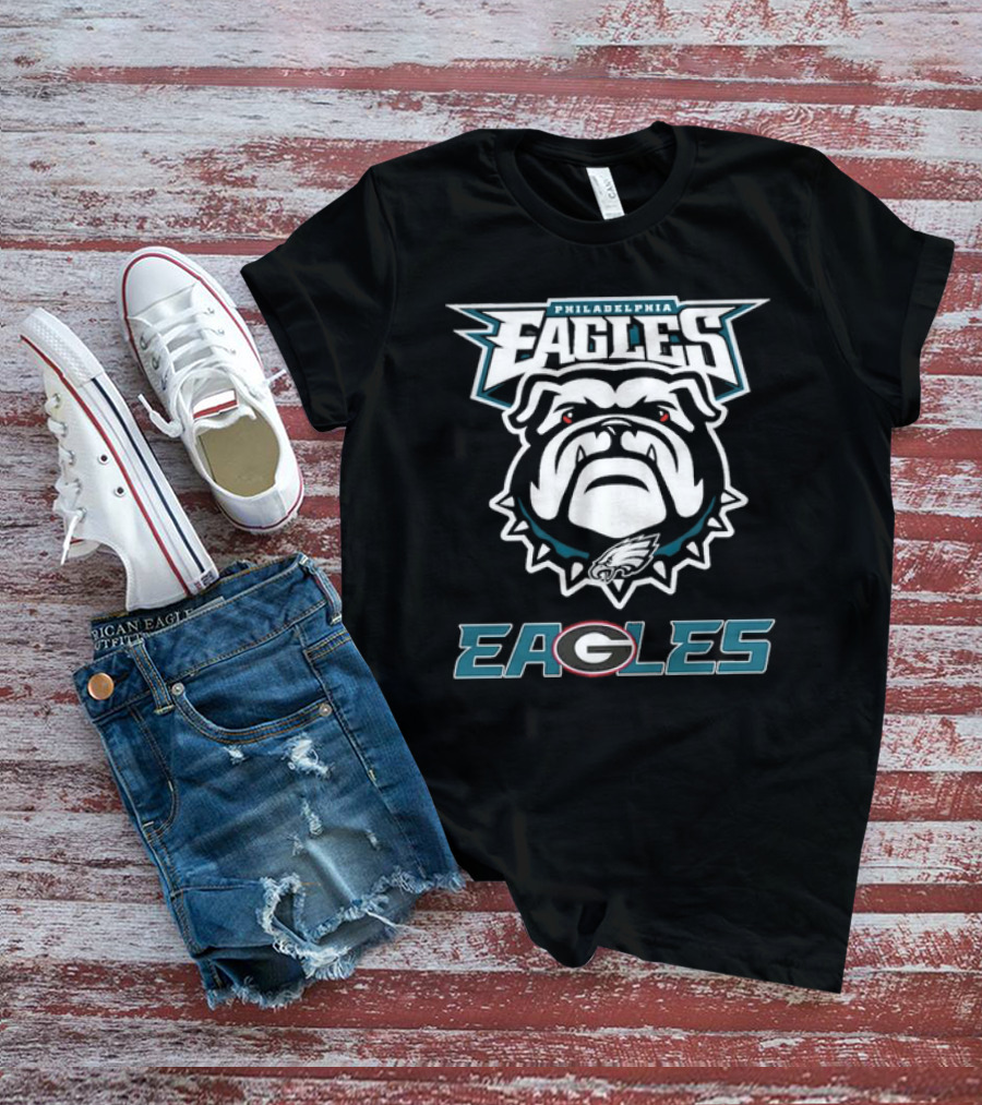 Philadelphia Eagles Dawgs Bulldogs Eagle Logo Bulldog T-Shirt