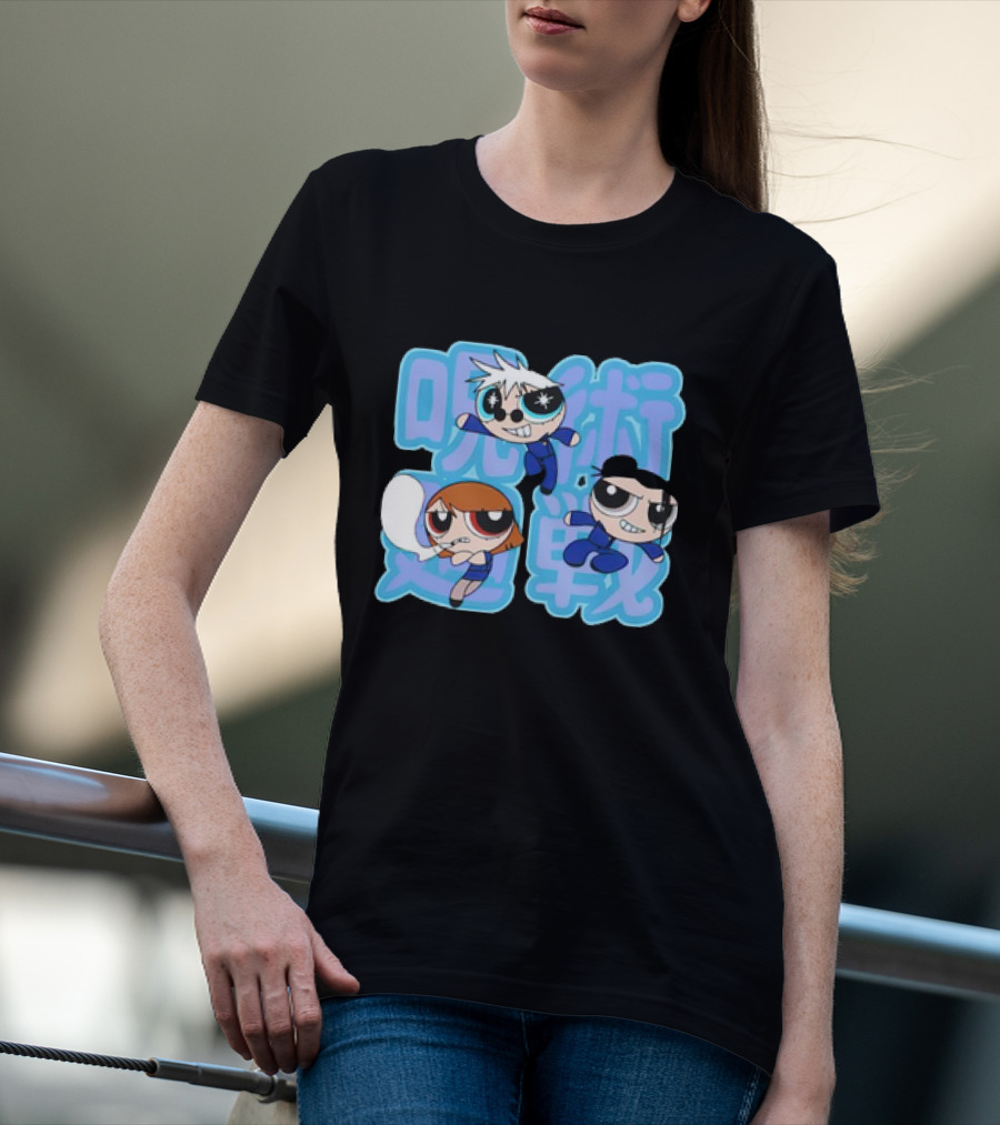 Jujutsu Kaisen Powerpuff Girls Gojo Satoru Mashup T-Shirt